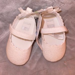 Carter's Mary Jane Baby Shoes (White)